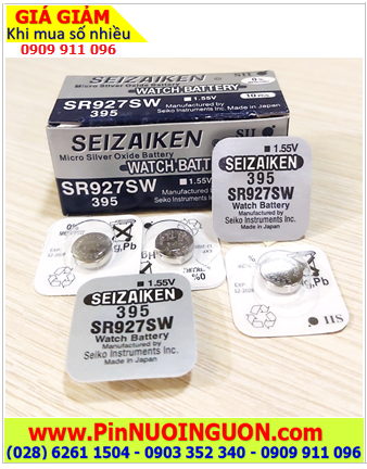 Seizaiken SR927SW, Pin đồng hồ 1.55v Seizaiken SR927SW Pin 395 (Xuất xứ Nhật)